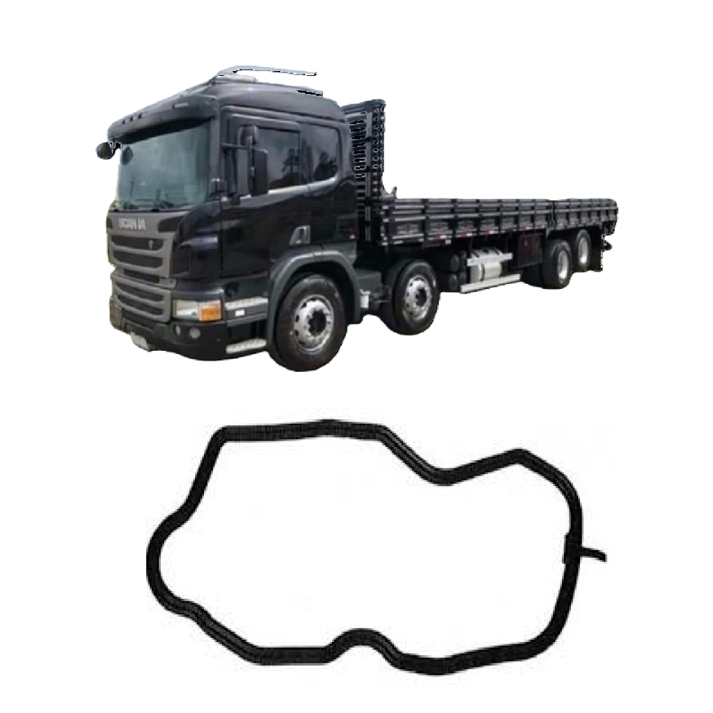 Junta Tampa Válvula Preta Inferior Scania P310 5 Cilindros