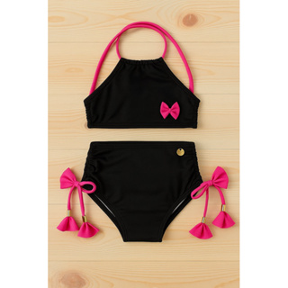 biquíni infantil e juvenil (Cropped com proteção UV em Oferta na Shopee