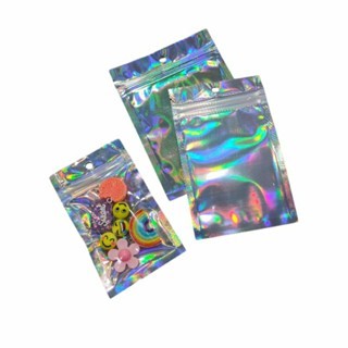 Saco plástico holográfico para acessórios. 50 unidades. em Oferta na Shopee
