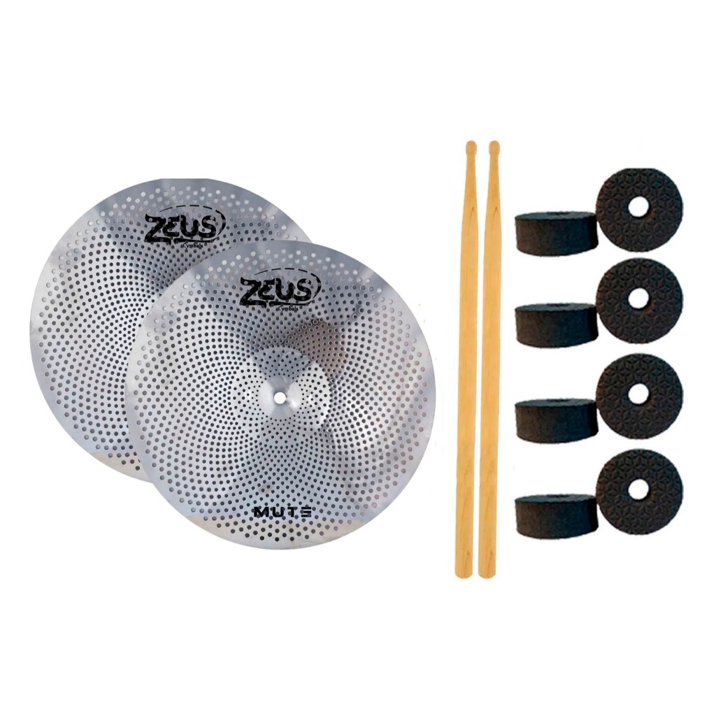 Prato Zeus Mute Hihat 13 Zmhh13 (par)