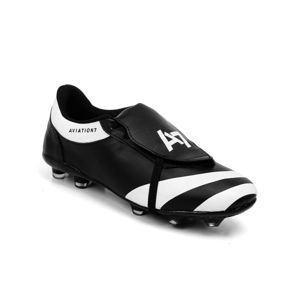 Chuteira Retro Campo Trava Profissional  A7 Aviation7 Língua Masculino Sola Costurada