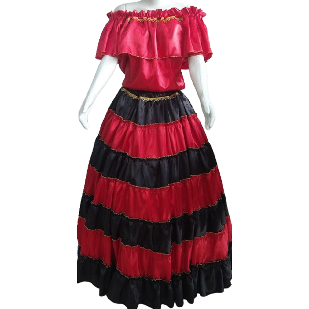 BLUSA  E SAIA COM 7,5M DE RODA- umbanda ----ENVIAMOS O MAIS RÁPIDO POSSÍVEL----