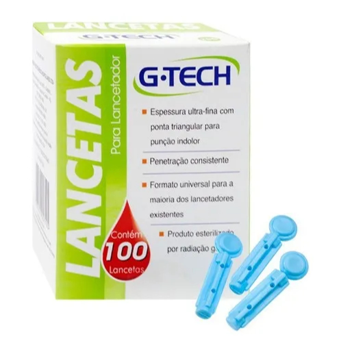 Lanceta Para Lancetador Caixa Com 100 Unidades G-Tech 30G em Oferta na Shopee