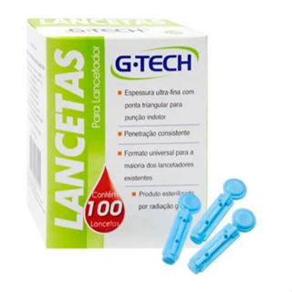 Lanceta Para Lancetador Caixa Com 100 Unidades G-Tech 30G em Oferta na Shopee