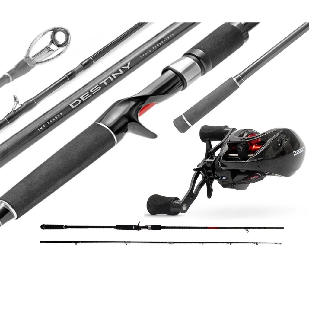 Kit Destiny Bg Zeeo Vara 2.70 20-50lbs + Carretilha Black esquerda