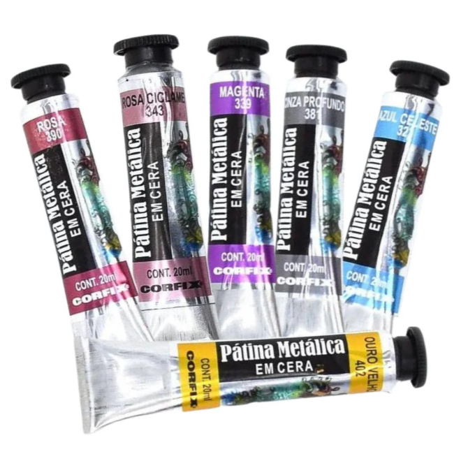 Pátina Metálica Em Cera Corfix 20ml em Oferta na Shopee