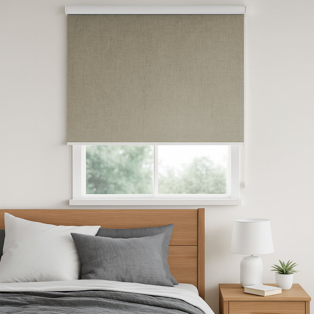 Persiana Cortina Rolo Blecaute Tecido Ramado 1,40m X 1,40m Sala Quarto Blackout Fácil Instalação em Oferta na Shopee