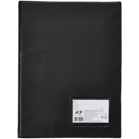 PASTA CATALOGO OFICIO PRETA 50 ENVELOPES ACP REF122 UND