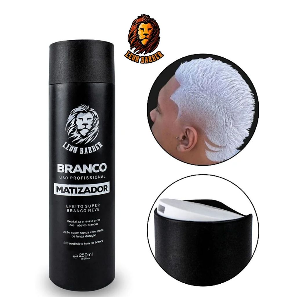 Matizador Branco Leon Barber Efeito Super Neve 250mL em Oferta na Shopee