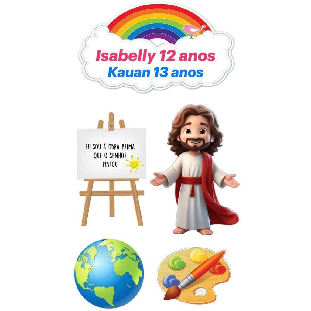 Topo de bolo - O maior pintor do mundo