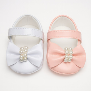 Kit 2 Pares Sapatilhas Femininas Perolas Para Bebê Menina e Reborn em Oferta na Shopee