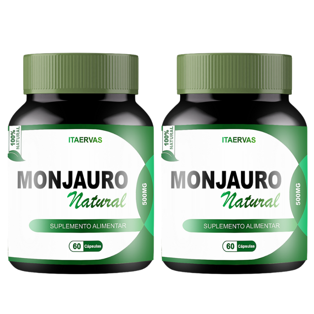 2x  MONJAURO natural 500mg 60 cápsulas itaervas