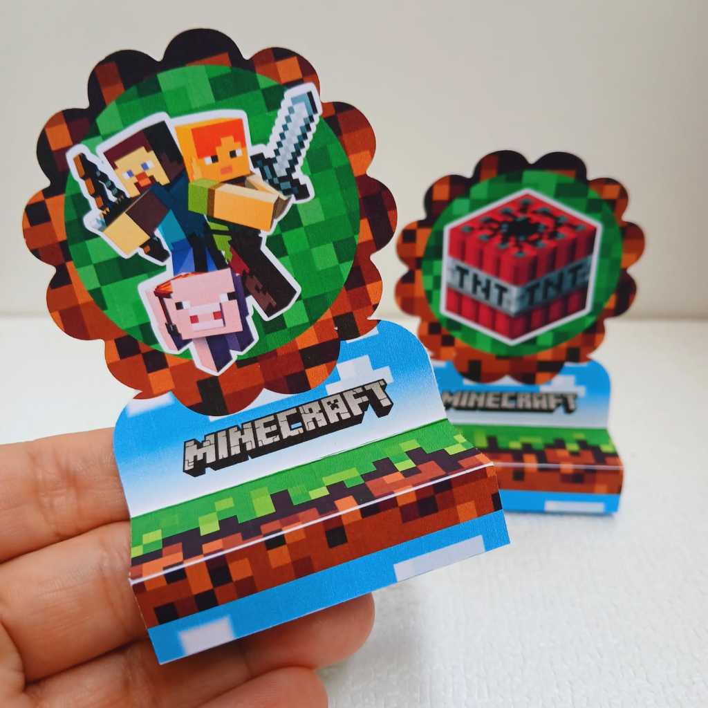 20 Porta Bis Duplo  - Porta Bis para decoração de festa infantil - PEGUE E MONTE - QUALQUER TEMA em Oferta na Shopee