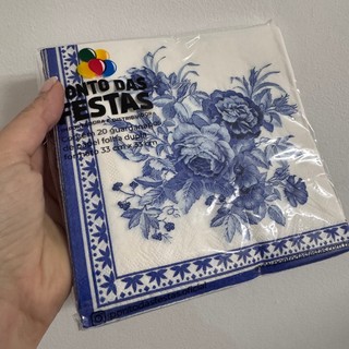 Guardanapo de Papel Folha Dupla Camada Portuguesa / Azulejo Português 33x33 cm - Ponto das Festas