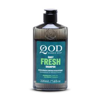 Shampoo Para Cabelos Oleosos Qod Barber Shop The Daily Fresh 220ml em Oferta na Shopee