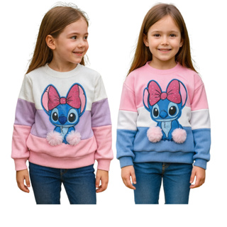 Blusa Infantil de Frio Menina Stitch Moda Blogleirinha Inverno em Oferta na Shopee