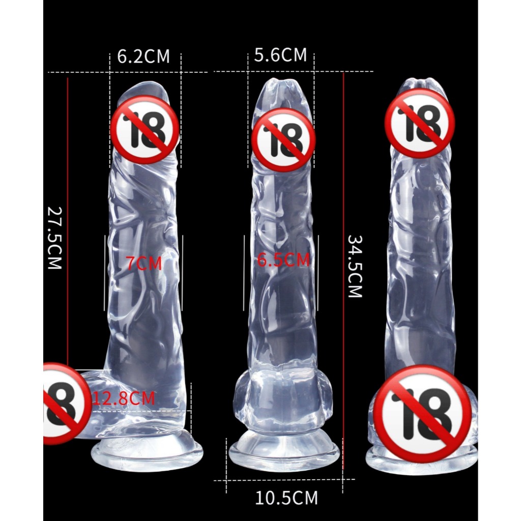 Protese de Silicone Realística com Ventosa e Escroto 7*34.5 CM (Extra Grande GG) Edição Limitada.