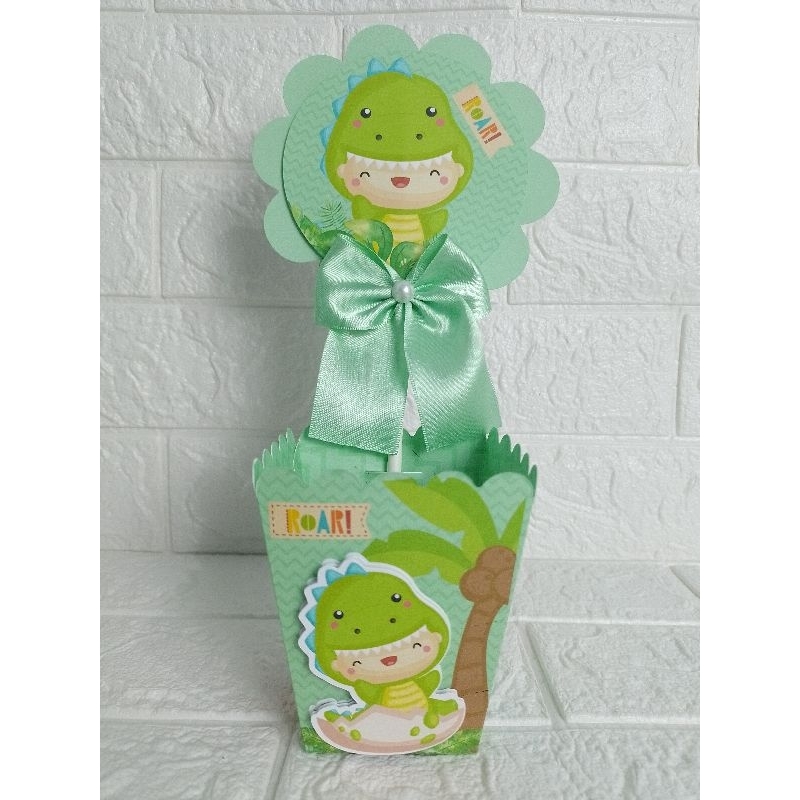 Centro de Mesa  Cachepot  dinossauro  Personalizados - Lembrancinhas - Festa Infantil - Aniversário