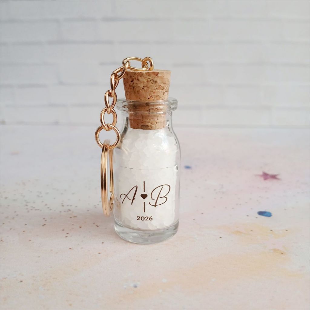 Adesivo transparente para pote frasco Vidro Penicilina 8,5ml com iniciais escolha o modelo