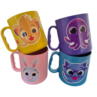 Kit Canecas Personalizadas adesivadas para festas lembrancinhas de aniversário bolofofo em Oferta na Shopee