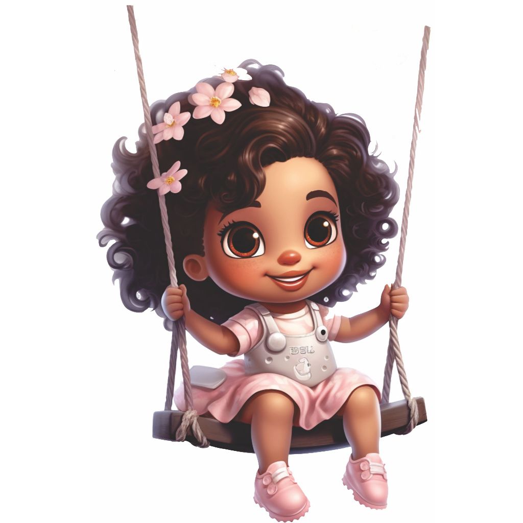 Adesivo Menina no Balanço Menina boneca Menino Trator Bailarina em Oferta na Shopee