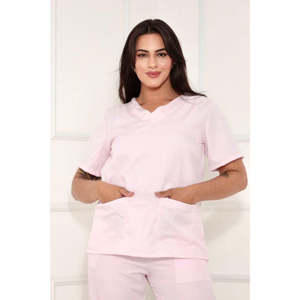 PIJAMA CIRÚRGICO/BLUSA SCRUB FEMININO PRIVATIVO HOSPITALAR ESTETICA ENFERMAGEM 10