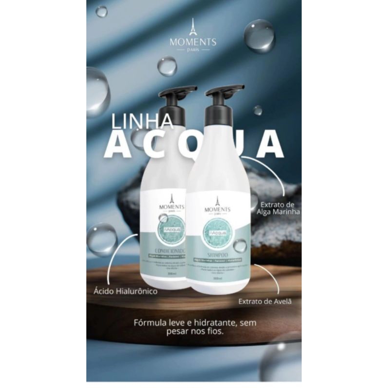 Kit Acqua Capilar shampoo + condicionador - Moments Paris