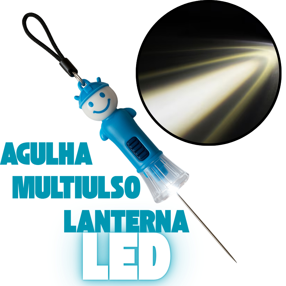 Agulha Multiuso com Lanterna LED Para limpeza de Fogão Impressoras Eletrônicos Ferramentas