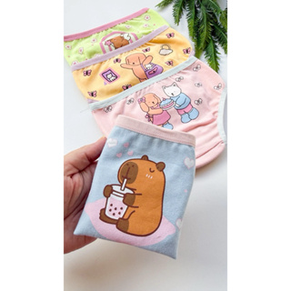 Calcinhas Infantil em Malha 100% Algodão com Forro Cores Sortidas Pacote com 5 Pçs em Oferta na Shopee