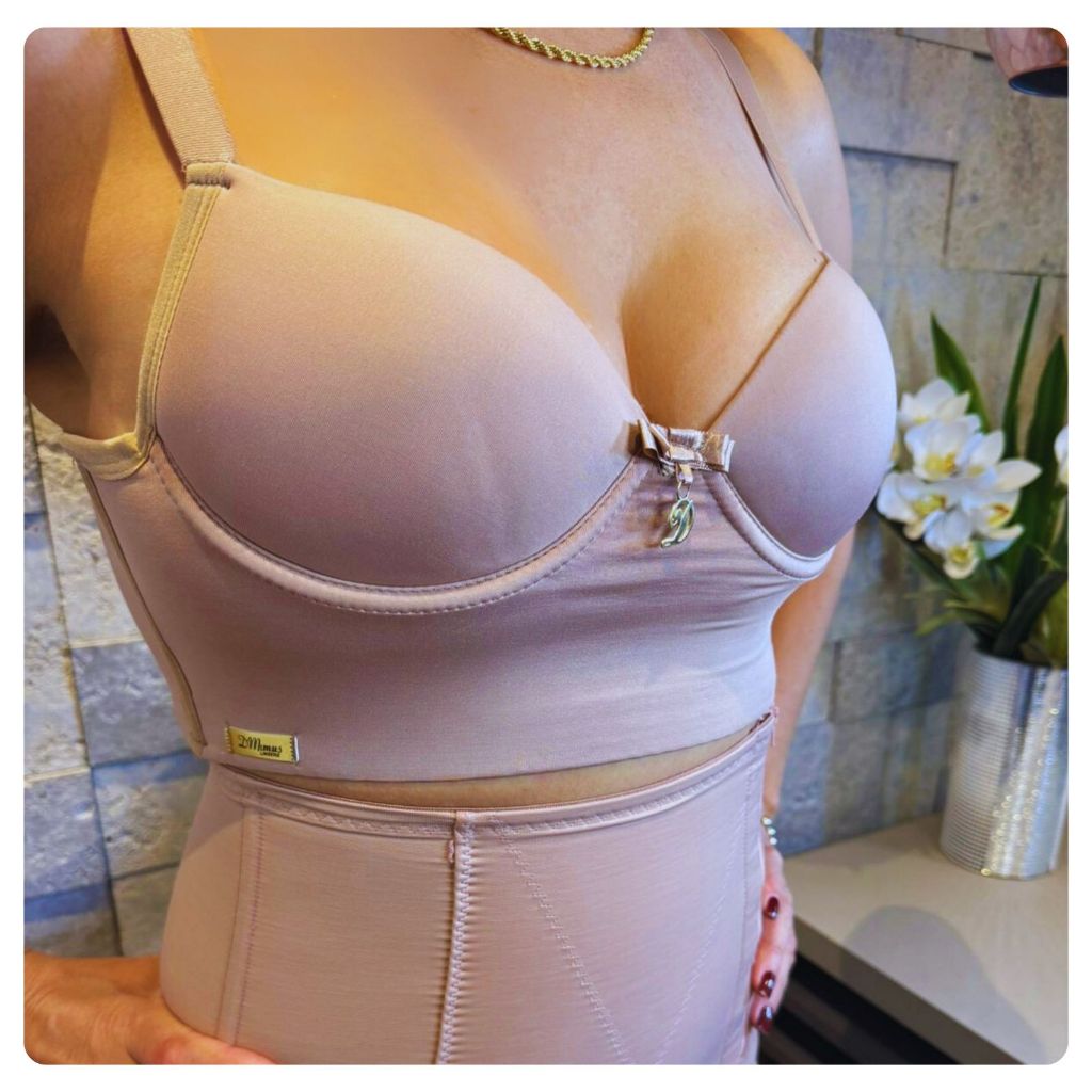 Kti 2 Sutia Reforçado Liso Com Bojo Triplo Fecho Alça Larga Feminino Sustentação Alta