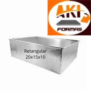 FORMA RETANGULAR 20X15X10 ALTA DE ALUMINIO COM NOTA FISCAL N 1 (( ENVELOPE ))98 em Oferta na Shopee