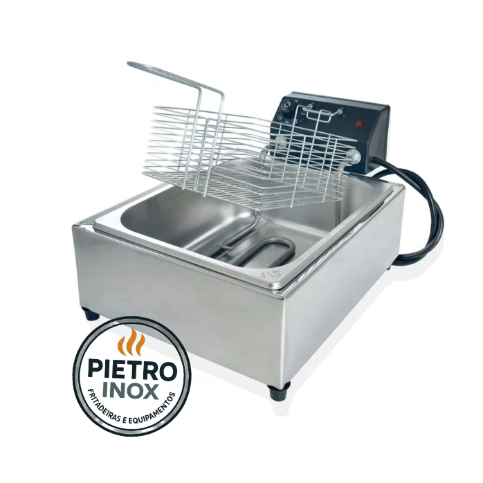 FRITADEIRA ELETRICA 1 CUBA 5 LITROS PARA FRITURAS