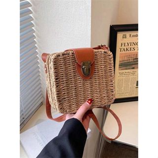 Bolsa De Praia Quadrada Transversal Feminina Estilosa em Oferta na Shopee