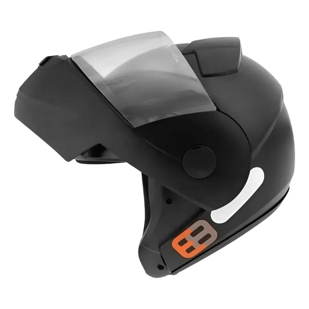 CAPACETE ARTICULADO EBF E8 SOLID PRETO FOSCO