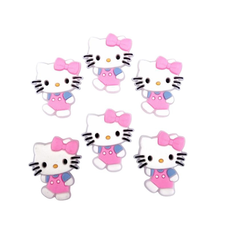 6uni aplique Emborrachado Infantil hellokity Artesanato LaçosTiaras prendedores presilhas bolsas chinelos tiaras  DIY em Oferta na Shopee