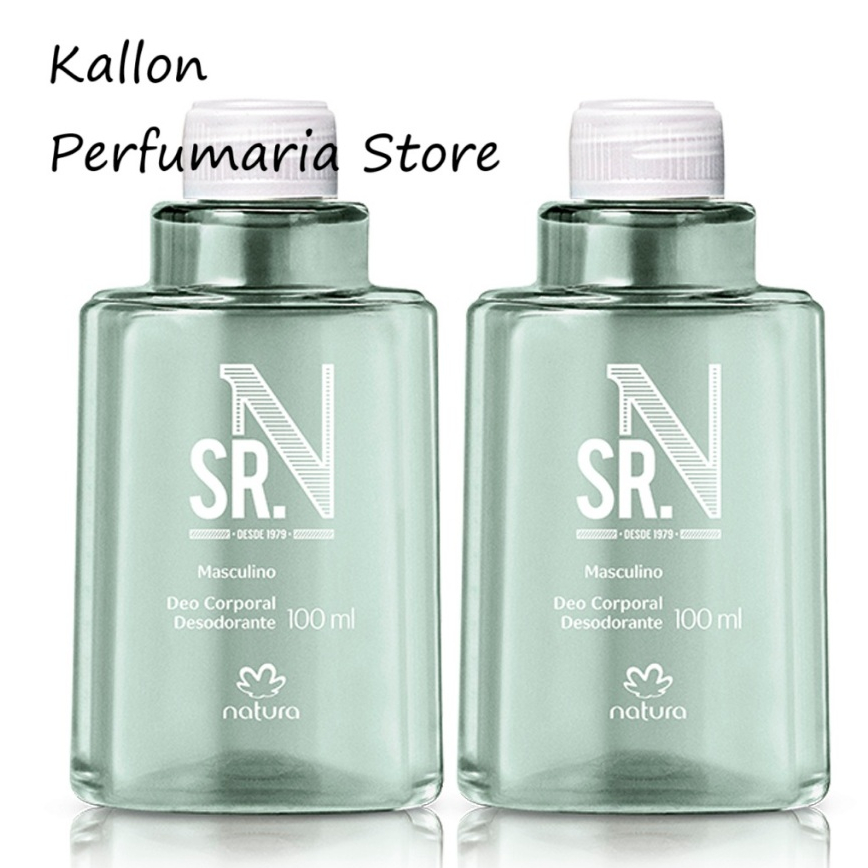 Kit (2x und)  Refil Desodorante Corporal Sr. N tradicional 100 ml cada, Natura Cosméticos