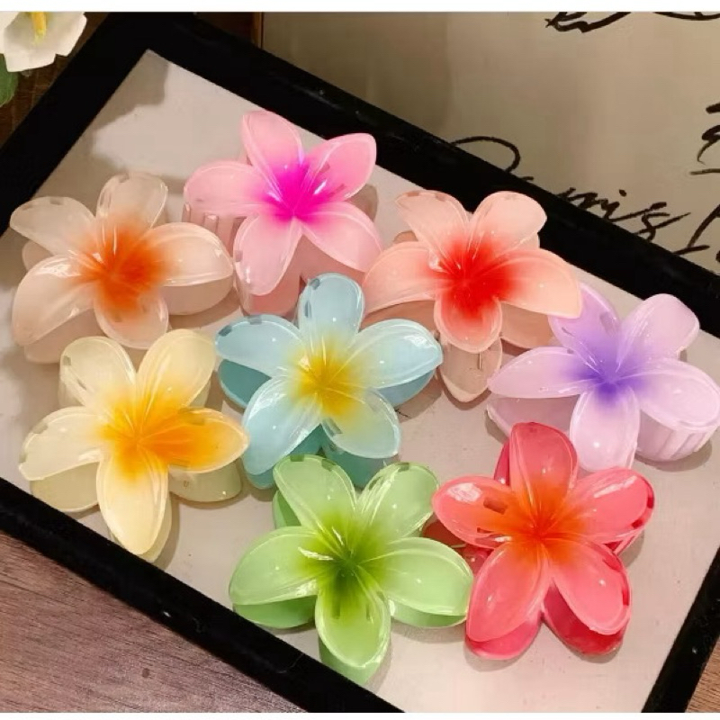 Kits Ate 12 Peças piranha De Cabelo Flor De Feriado De Praia Barrettes Alto Qualidade
