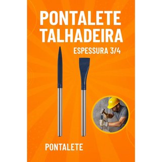 Pontalete e Talhadeira Aço 3/4 (30 cm) – Alta Durabilidade | Frete Grátis 🚚