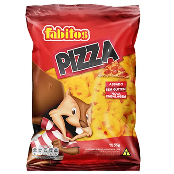 Salgadinho Fabitos 35g Pizza C/ 10 Unidades