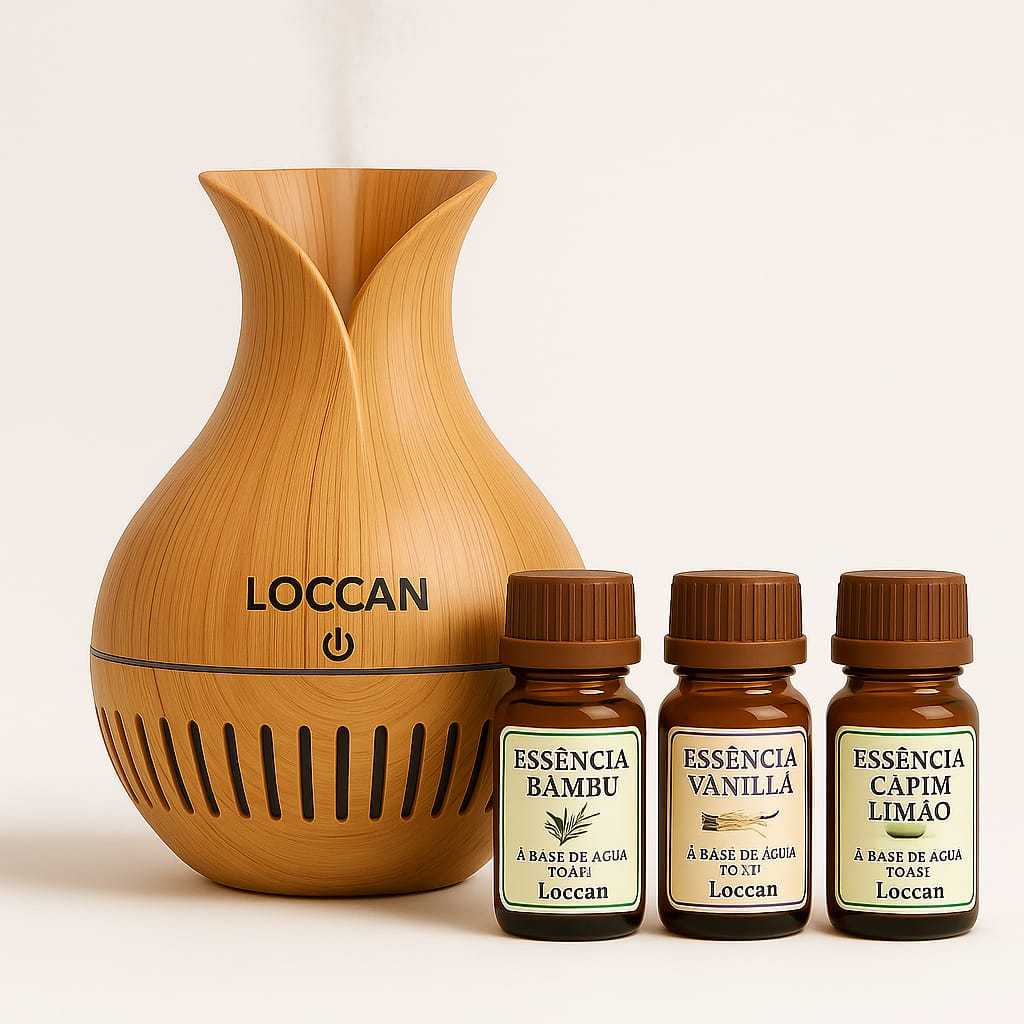 Kit 3 Essências + Umidificador de Ambientes - Essência 10ml Aromas Luxo Aromatizador Difusor Pronta Entrega