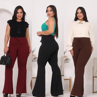 calça flare rugada feminina calça flare cintura alta CALÇA SOCIAL FLARE BOCA DE SINO