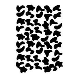 Adesivo manchinha de vaquinhas  tamanho de 3cm ou 4cm aproximadamente (maior). em Oferta na Shopee