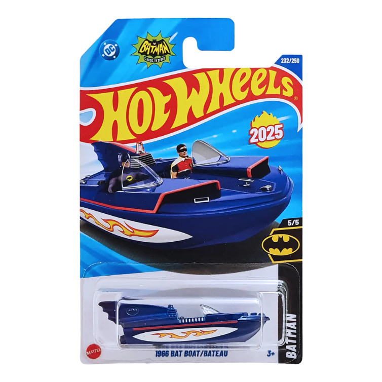 Hot Wheels Batman 1966 Bat Boat Barco Lancha Miniatura 1:64 Mattel HW