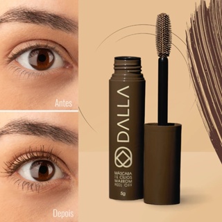 Máscara de Cílios Marrom Peel Off de Longa Duração Dalla em Oferta na Shopee