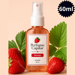 Perfume Capilar Morango 60ml (Diversos Aromas - Cabelo Feminino e Masculino)
