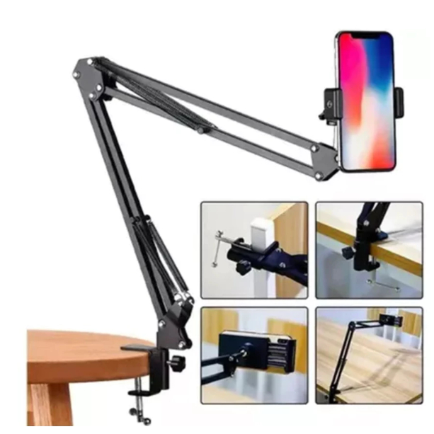 Suporte Para  Mesa E Cama  Articulado Universal P/Microfones/tablet/celural LE-3414