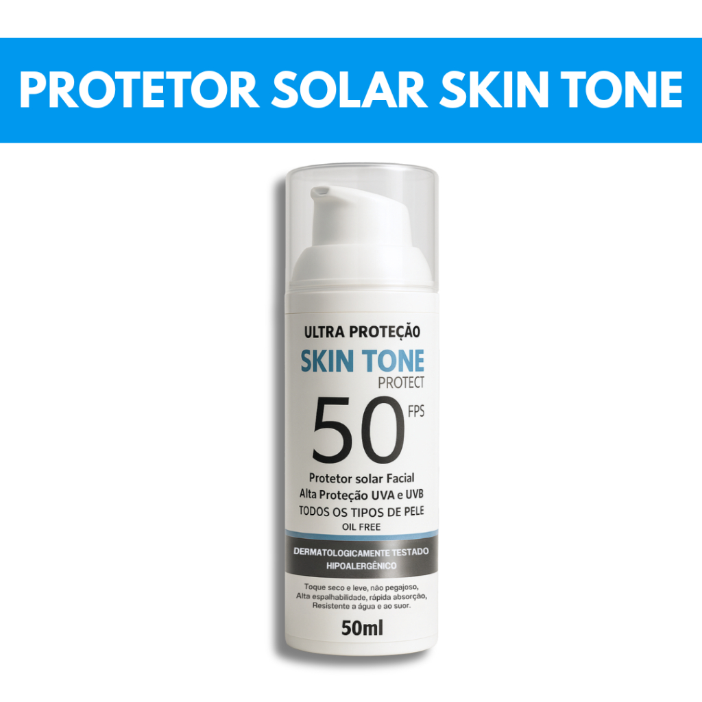 Protetor Solar Facial Skin Tone FPS 50 50g em Oferta na Shopee