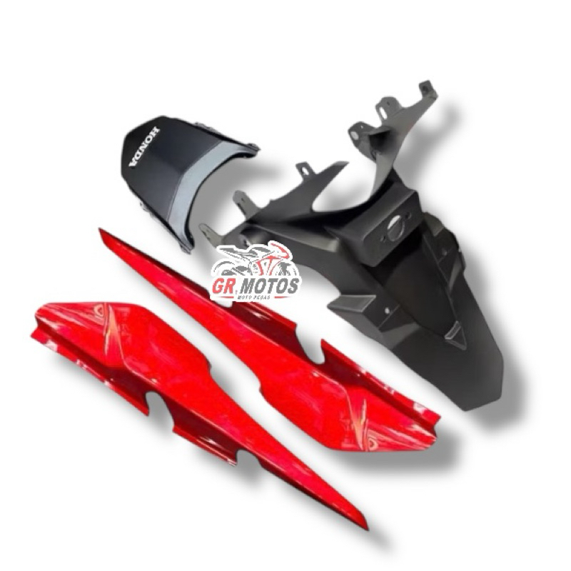 PARALAMA DE PLACA E RABETA MOD HONDA FAN160 2016 / 2024 em Oferta na Shopee