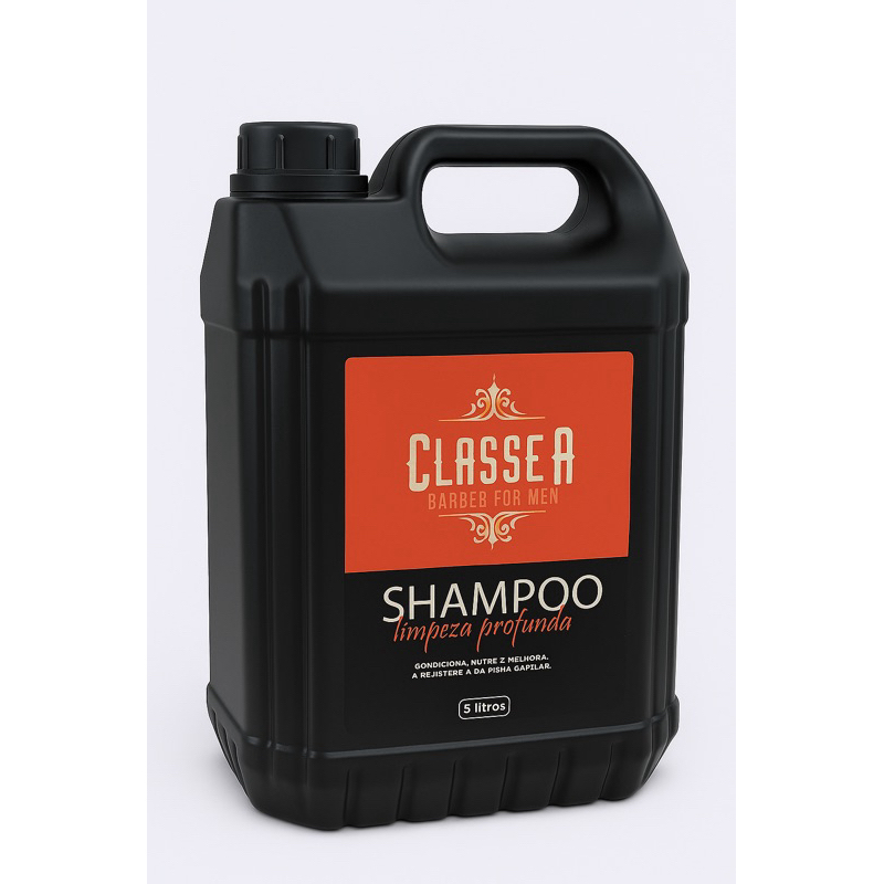 SHAMPOO DE GALÃO LIMPEZA PROFUNDA MENTOLADO 5 LITROS CLASSE A BARBER 1un