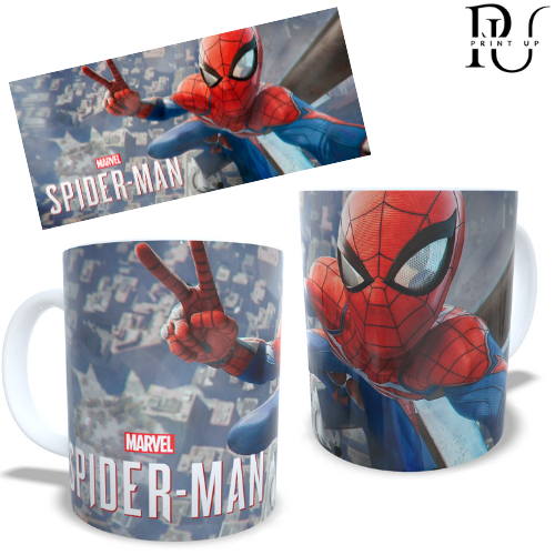 Caneca Spider Man Heroi Marvel Personalizada 325ml